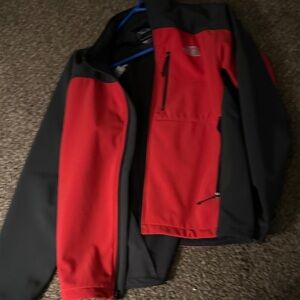Men's Red and Black Jacket